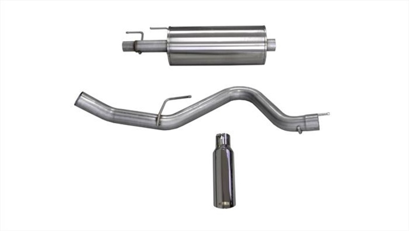 Ford F-150 Performance Exhaust - Single Side Exit - CORSA Performance - Cat Back w/ 4.0in Tip - Polished - `15-`20
